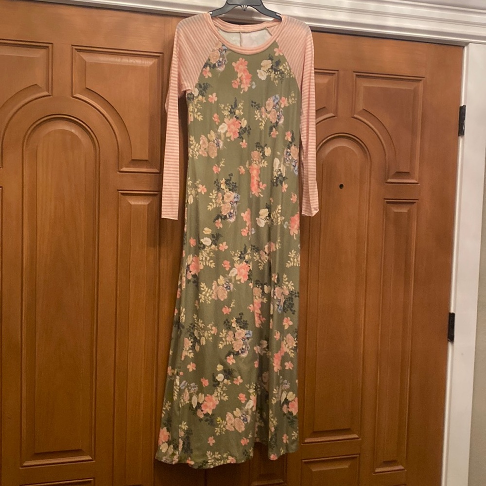 Custom Jersey mixed print T-shirt dress Medium